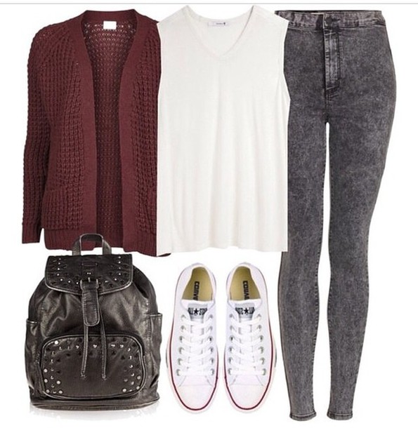 white converse skinny jeans