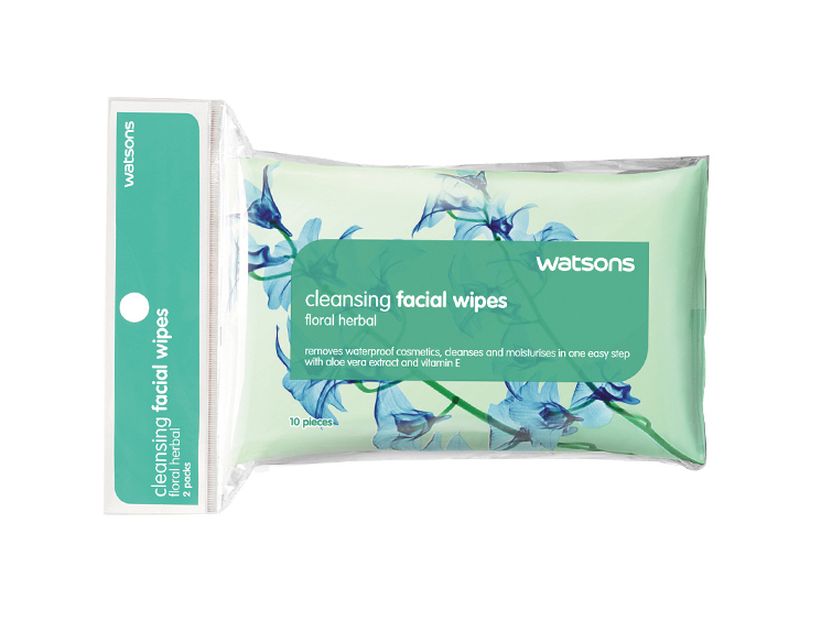 WATSONS, Moisturising Facial Cleansing Wipes 20S Watsons Malaysia