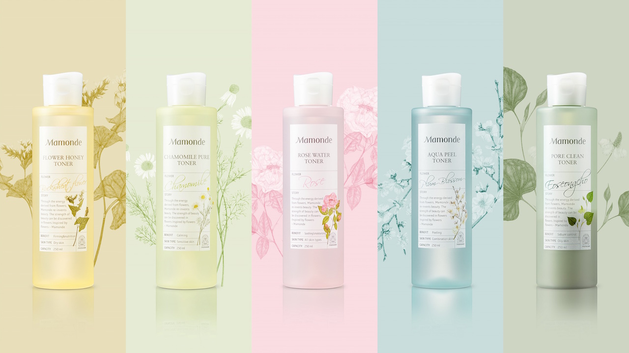 Kết quả hình ảnh cho Mamonde Flower Toner Series