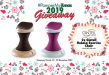 #PamperMyXmas2019 Giveaway: 2x Gintell HuLaLa Exercise Chair Worth RM1,088 Each
