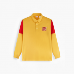 A5057-0000_RUDIE RUGBY TOP CNY SMALL VARSITY GOLDEN YELLOW BARBADOS CHERRY – RM159