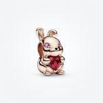 PANDORA 14K Rose Gold Plated Chinese Year of The Rabbit Charm
