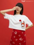 Pomelo x My Melody Crochet Rose Tee – White (MYR 95.90)_2