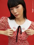 Pomelo x My Melody Peter Pan Collar Dress – Red (MYR 179.90)_2