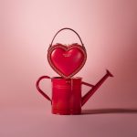 ksny amour 3d heart leather crossbody bag