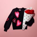 Kate Spade New York overlapping hearts sweater