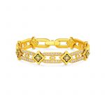 Chow Tai Fook -DAWN Collection – Pure Gold Diamond-Set Bracelet with Enamel Detailing