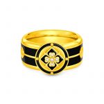 Chow Tai Fook -DAWN Collection – Pure Gold Diamond – Set Ring with Enamel Detailing